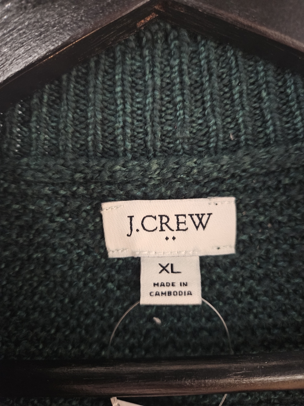 NWT J. Crew Factory Mockneck Cable Sleeve Sweater - Picture 4 of 7